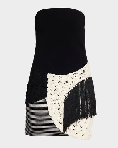 Et Ochs Florence Strapless Embellished Mini Dress