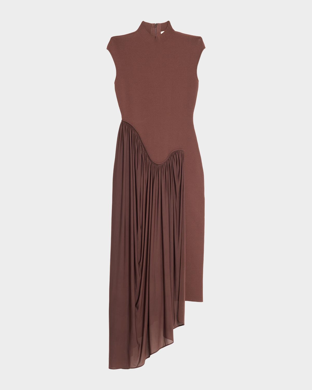 Et Ochs Francis Asymmetric Knit Midi Dress