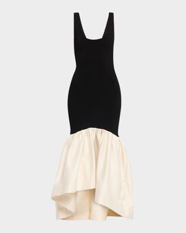 Et Ochs Isabell Mermaid Knit Combo Maxi Dress