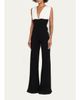 Et Ochs Tilden Plunging Draped Jumpsuit - 4