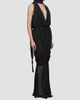 Et Ochs Women's Arabella Draped Tassel-Trim Chiffon Gown - 4