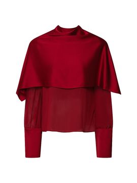 Et Ochs Women's Aurelia Satin Cowlneck Top