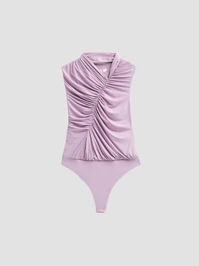 Et Ochs Women's Bree Chiffon Ruched Bodysuit