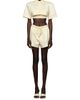 Et Ochs Women's Calvin Stretch-Cotton Crop Shirt - 2