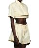 Et Ochs Women's Calvin Stretch-Cotton Crop Shirt - 4