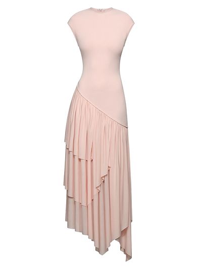 Et Ochs Women's Elowen Asymmetric Knit Combo Maxi Dress