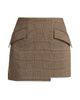 Et Ochs Women's Jules Plaid Asymmetric Miniskirt - 1
