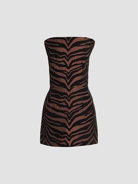 Et Ochs Women's Odette Zebra Mini Dress
