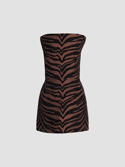 Et Ochs Women's Odette Zebra Mini Dress