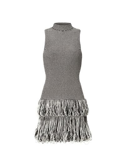 Et Ochs Women's Pernille Textured Fringe Minidress
