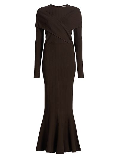 Et Ochs Women's Phoenix Rib-Knit Wrap Maxi Dress