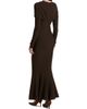 Et Ochs Women's Phoenix Rib-Knit Wrap Maxi Dress - 5