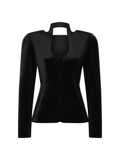 Et Ochs Women's Vaud Tailored Velvet Jacket