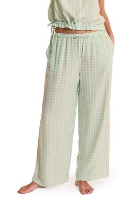 Etam Etam Brise Plaid Wide Leg Pajama Pants