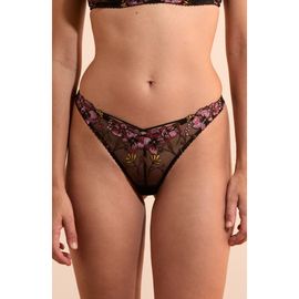 Etam Etam Nova Embroidered Tulle Tanga Panties