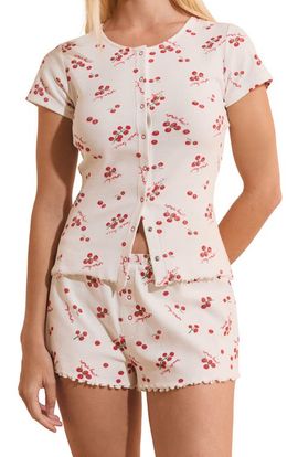 Etam Etam Tige Tomato Print Pajama Shorts
