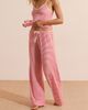Etam Etam Vicky Striped Wide Leg Pajama Pants - 4