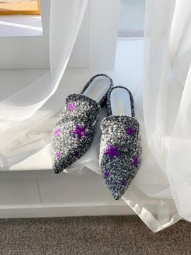 ETELIN Starry Night Mules_Grey