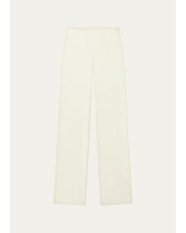 Eterne Cotton-Cashmere Wide-Leg Lounge Pants