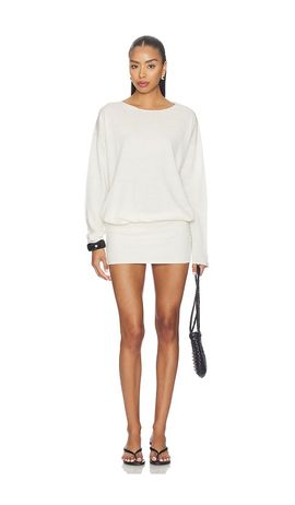 Eterne Eterne Boatneck Mini Dress