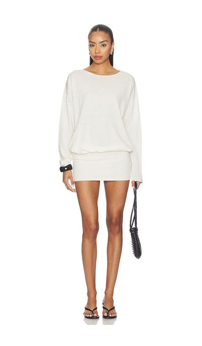 Eterne Eterne Boatneck Mini Dress