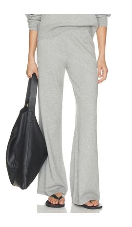 Eterne Eterne Cotton Cashmere Wide Leg Lounge Pant