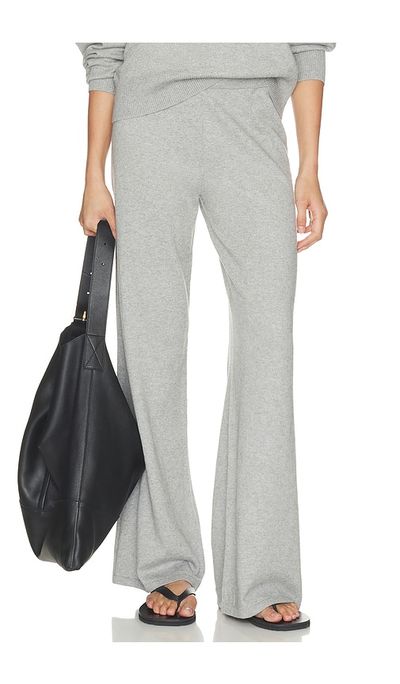 Eterne Eterne Cotton Cashmere Wide Leg Lounge Pant