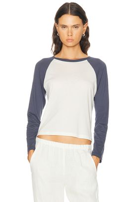Eterne Eterne Cotton Modal Baseball Tee