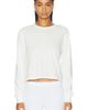 Eterne Eterne Cotton Modal Long Sleeve Boxy Tee - 1