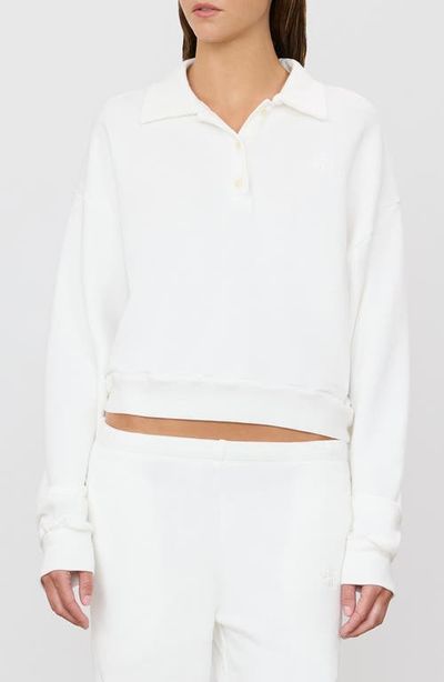 ETERNE ETERNE Cropped Polo Sweatshirt