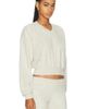Eterne Eterne Cropped V-Neck Terry Sweatshirt - 2