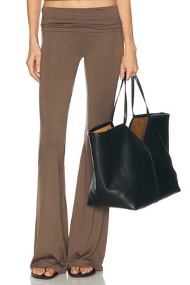 Eterne Eterne Foldover Soft Jersey Flare Pant