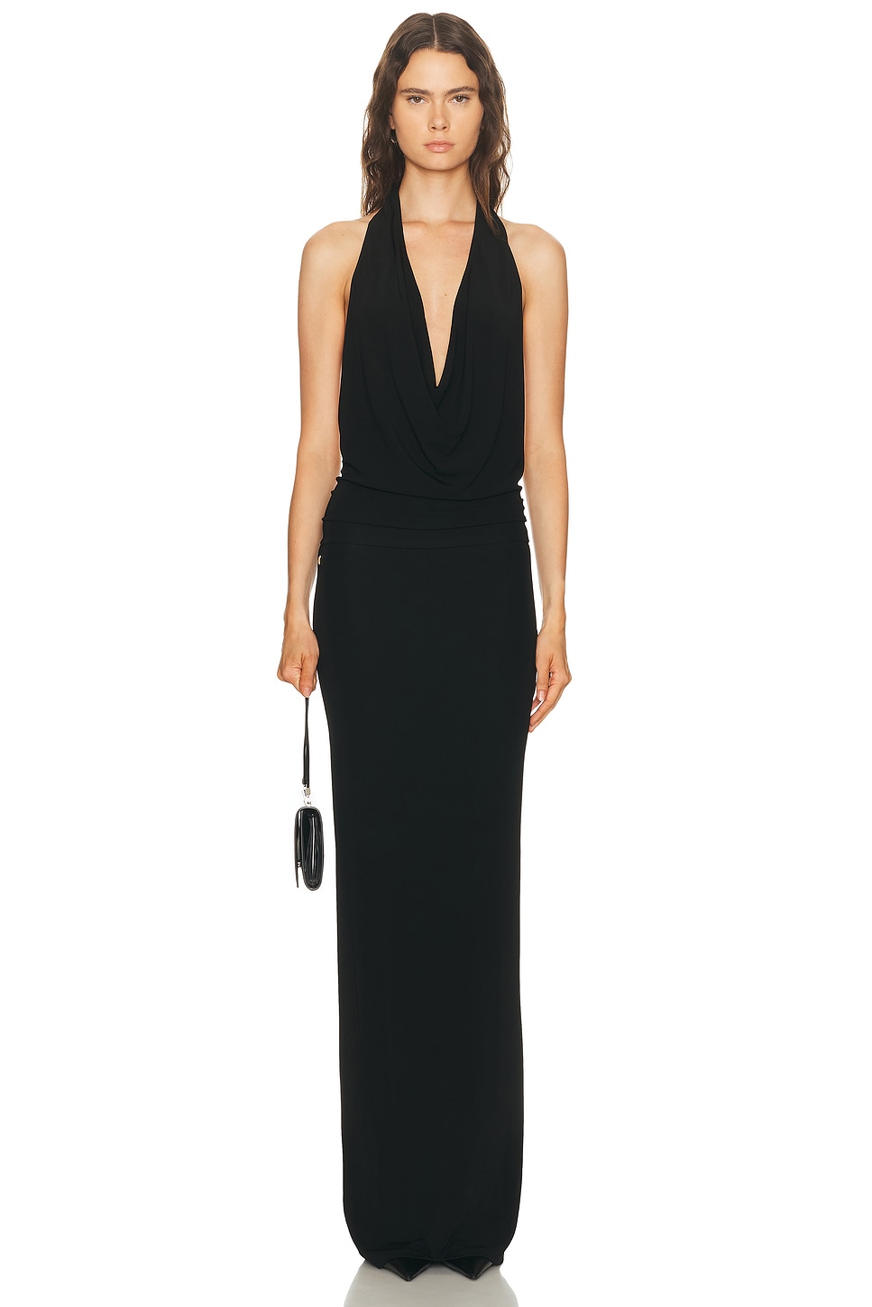 knee length dresses for ladies Square Neck Maxi Dress | ÉTERNE main image 1