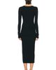 Eterne Eterne V Neck Butter Rib Midi Dress - 3