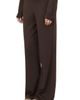 ETERNE ETERNE Wide Leg Cotton and Cashmere Lounge Pants - 3