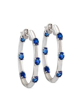 Etho Maria Women's Dolce 18K Gold & Gemstone Inside-Out Hoop Earrings