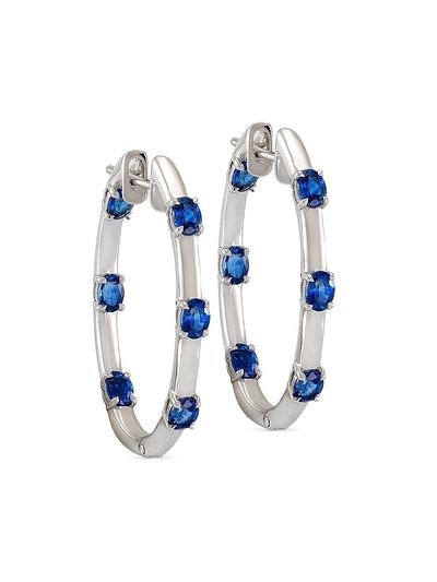 Etho Maria Women's Dolce 18K Gold & Gemstone Inside-Out Hoop Earrings