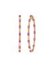 Etho Maria Women's Dolce 18K Rose Gold & Pink Sapphire Hoop Earrings - 2