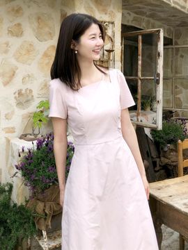 ETMON 2-Way Strap Dress [Pink]