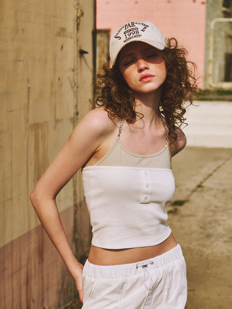ETMON Chain Layered Sleeveless Top
