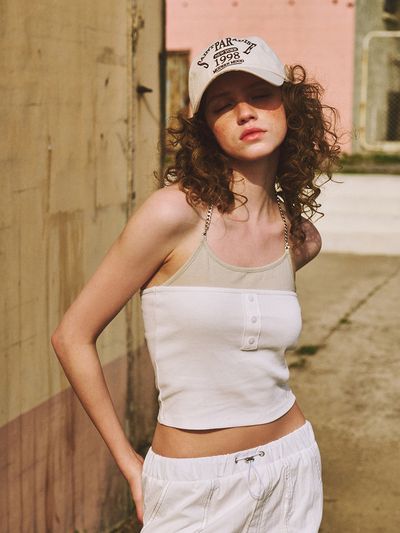 ETMON Chain Layered Sleeveless Top