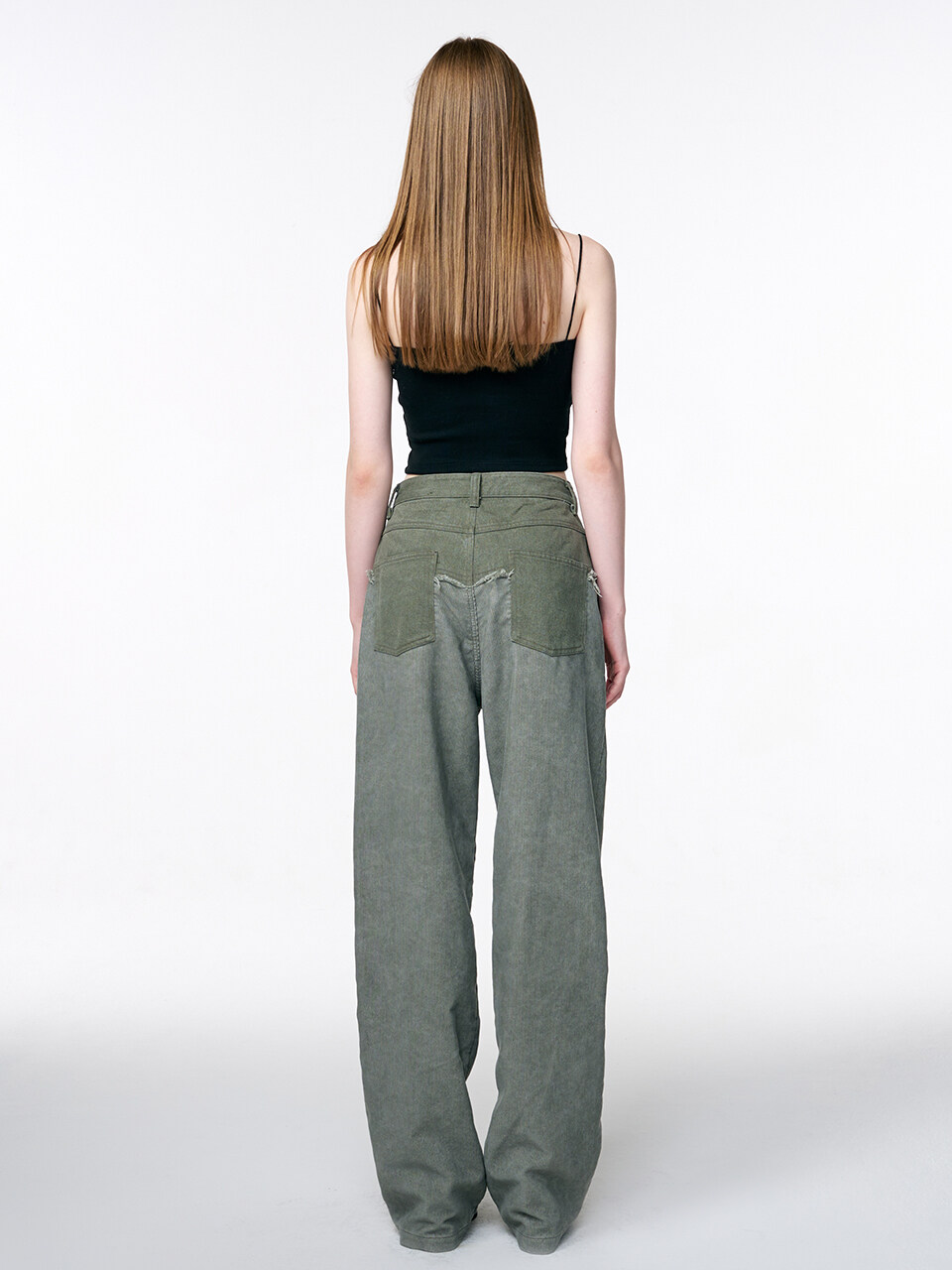 ETMON Corduroy Mix Pants - Khaki