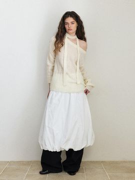 ETMON Damaged Boucle Scarf Knit