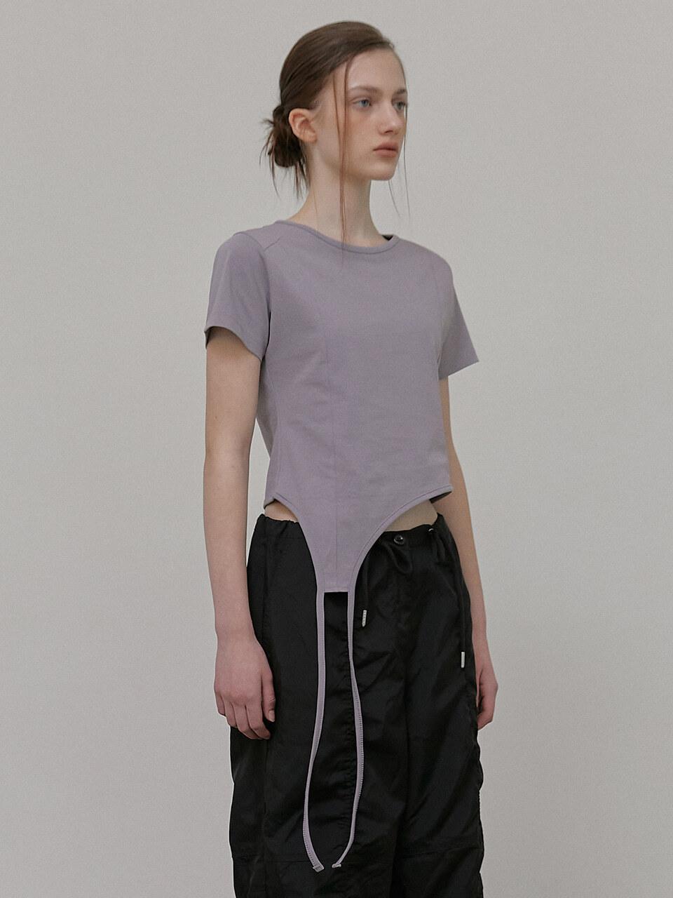 ETMON Drop Strap T-Shirt, Ash Purple