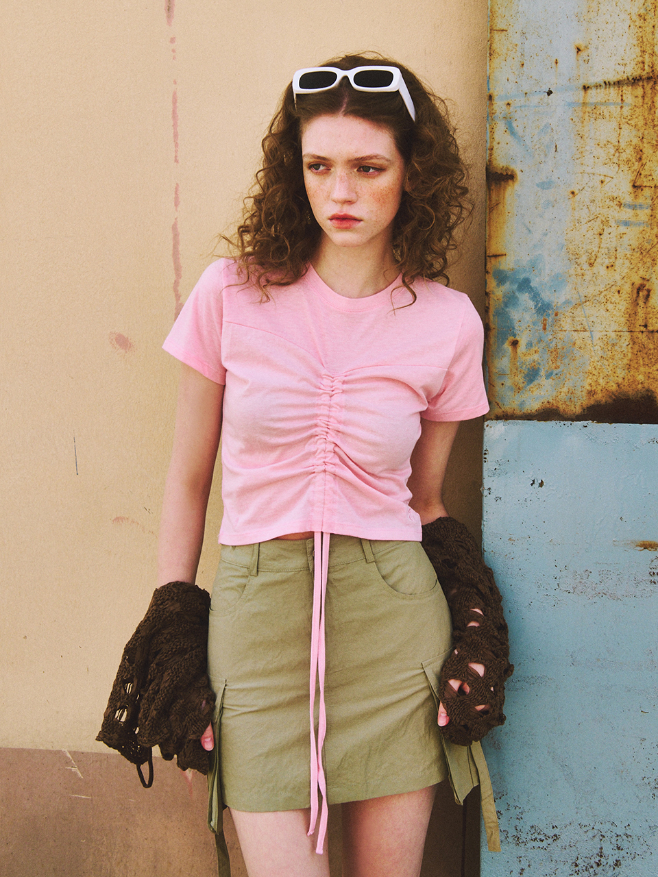 ETMON Heart String T-Shirt_Pink