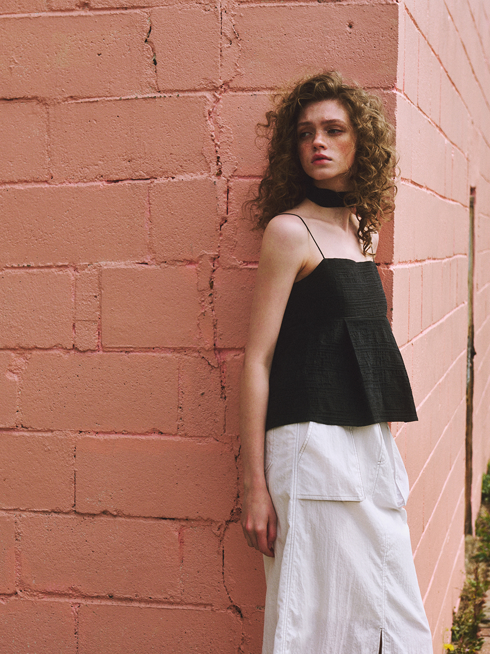 ETMON Linen Sleeveless Blouse, Black