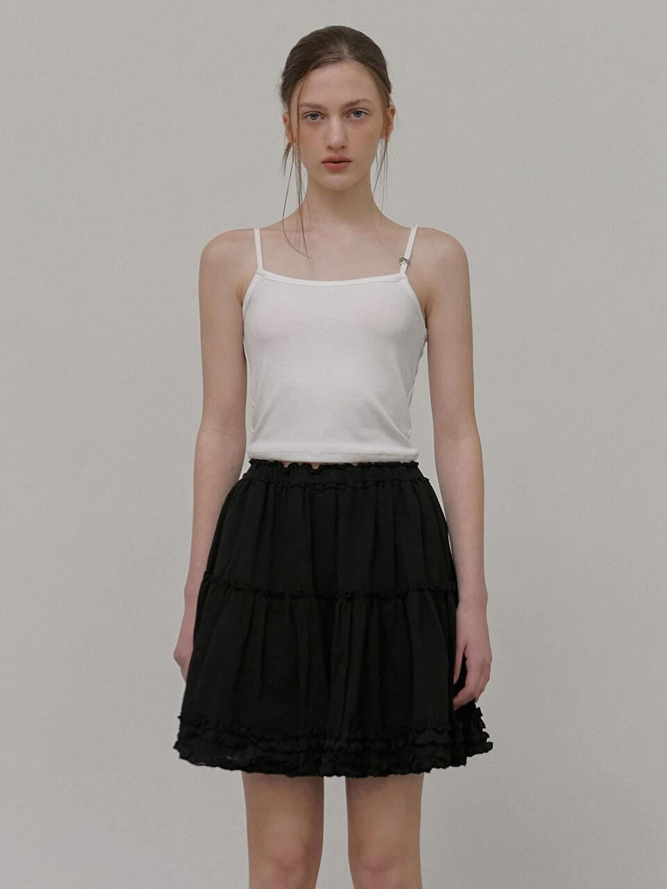 ETMON Logo Strap Sleeveless Top, White