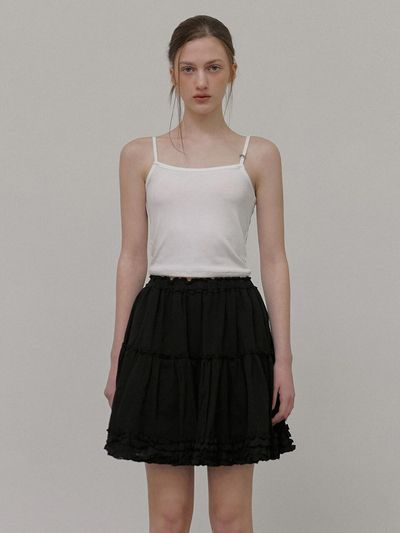 ETMON Logo Strap Sleeveless Top, White