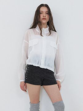 ETMON Sheer Wind Jumper Jacket [White]