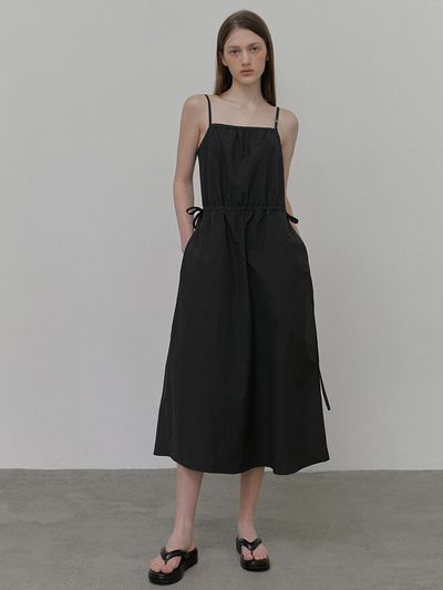 ETMON Slip Logo String Dress_Black